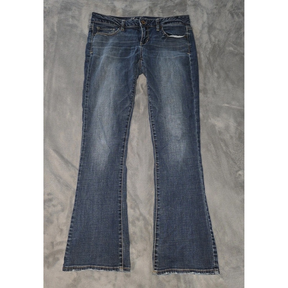 American Eagle Skinny Kick Jeans Womens 10 Blue Super Stretch - Picture 3 of 16